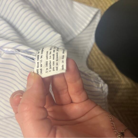 Cisco Classic Blue women’s striped Shirt size XS - Picture 11 of 13